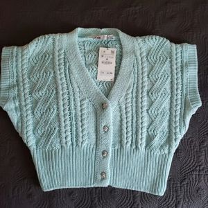 Zara jewel button sweater